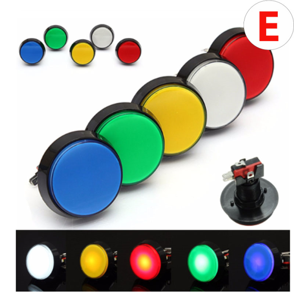 Botones Arcade 🎯🛸 Botones Arcade Con Luz LED 60MM – Estilo Profesional, Gran Tamaño ...