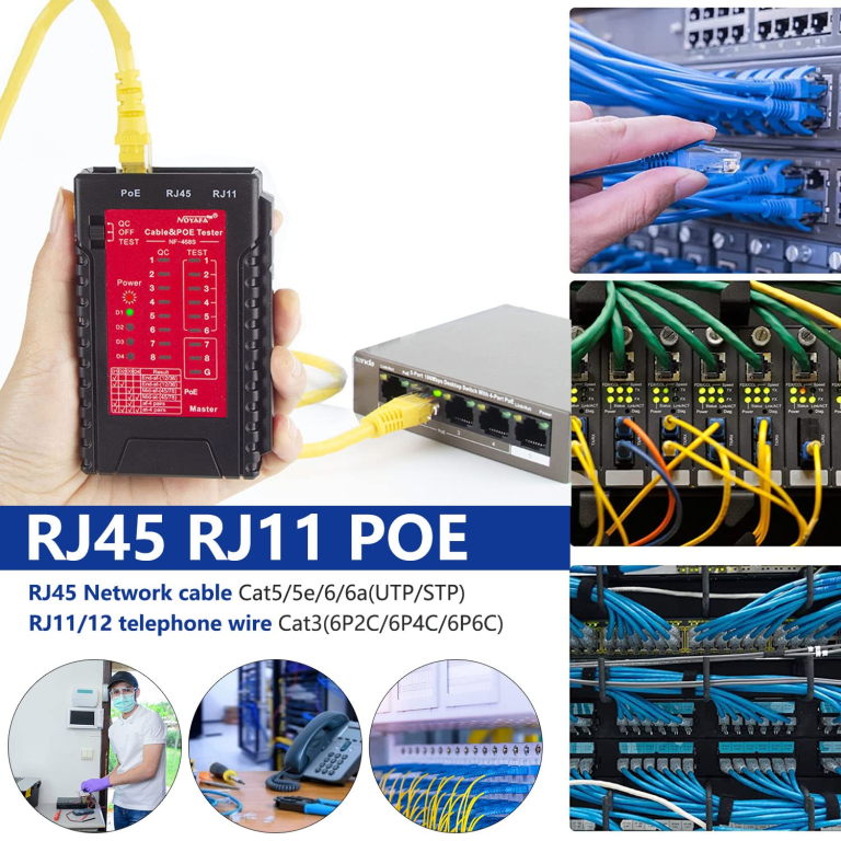 Tester de Cables de Red NF468S 601A para RJ45, RJ11 y RJ12 con Unidad Remota 37 Tester de Cables de Red NF468S 601A para RJ45, RJ11 y RJ12 con Unidad Remota - vista 2