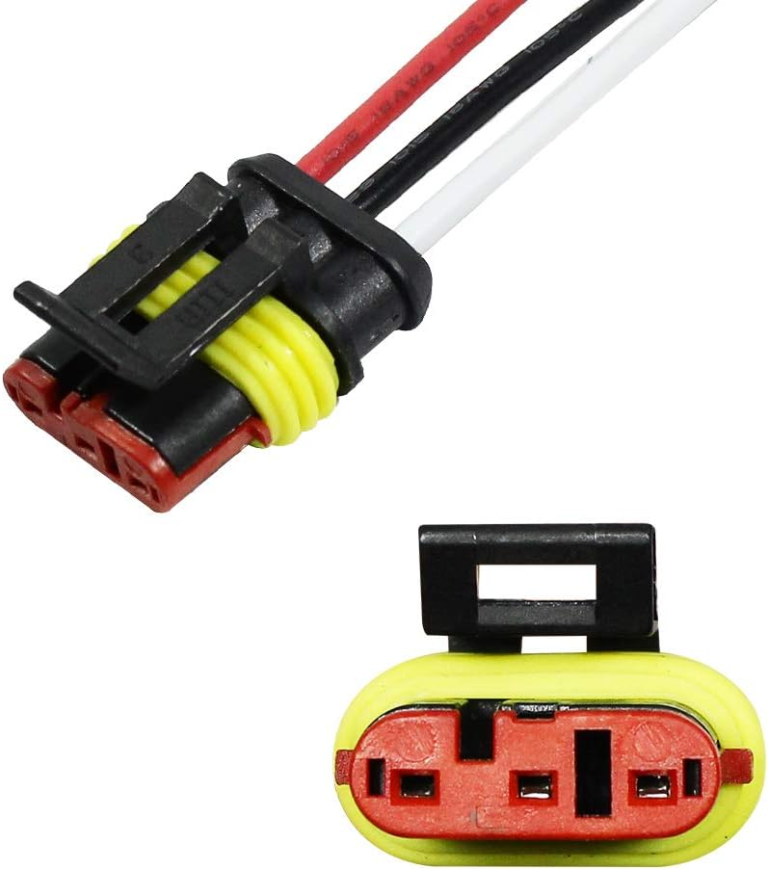 Conector Automotriz Impermeable de 3 Pines Macho y Hembra con Cable de 10 cm - vista 3