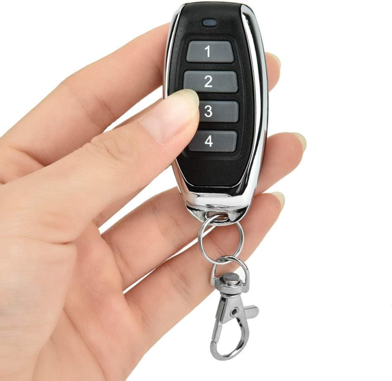 Control Remoto RF de 4 Botones EV1527 433 MHz - vista 2