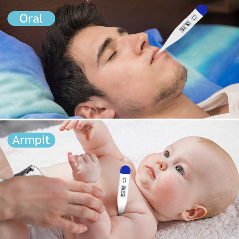 Termómetro Digital Clínico con Pantalla LCD, Memoria y Alarma de Fiebre - vista 2