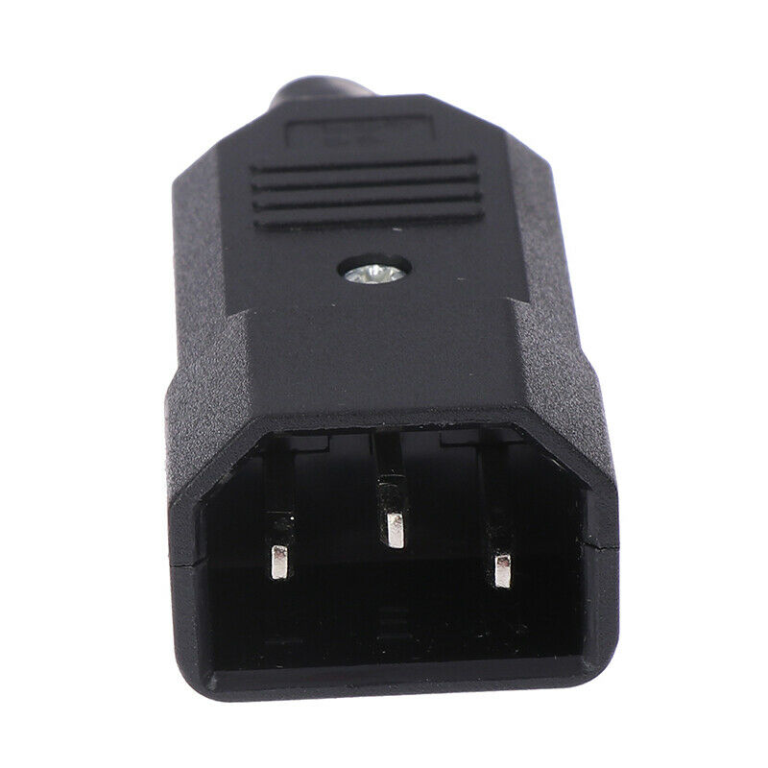 Conector IEC C14 Macho Armable 3 Pines 10A 250V – Para Extensiones y Cables - vista 3