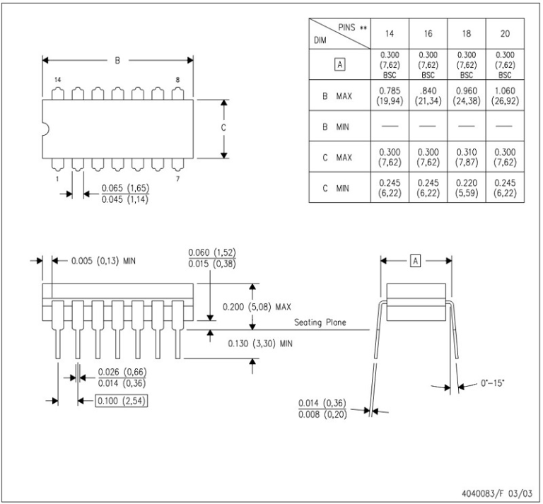Circuito Integrado CD4072BE – Doble Compuerta OR de 4 Entradas CMOS DIP-14 17 Circuito Integrado CD4072BE – Doble Compuerta OR de 4 Entradas CMOS DIP-14 - vista 2
