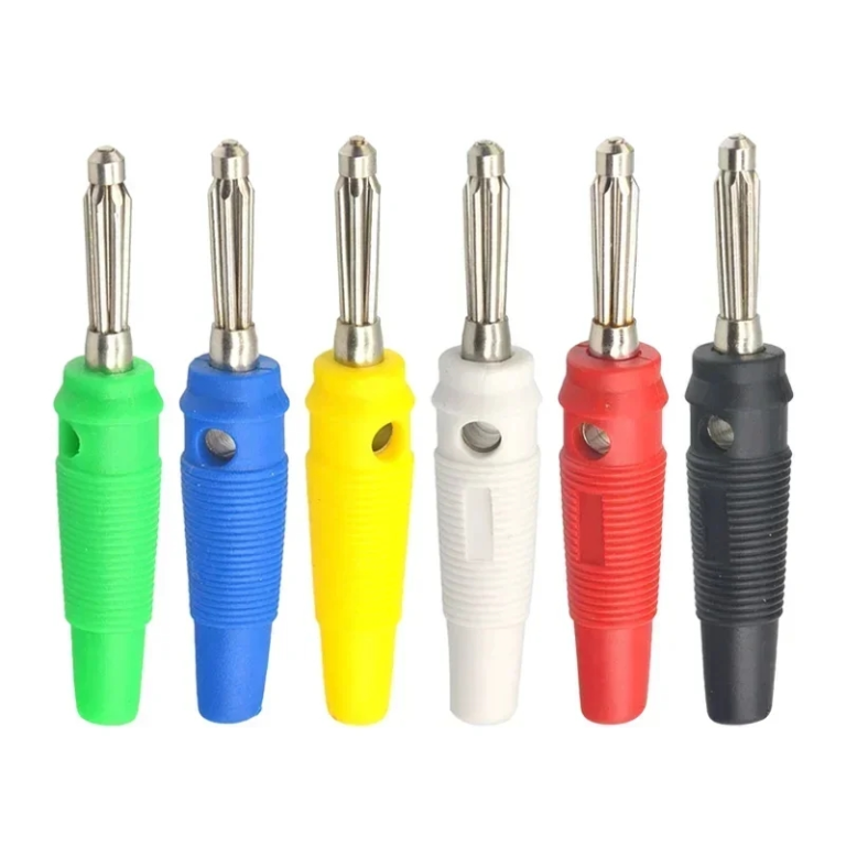 Conector Banana 4 mm 32A con Funda Reforzada – Plug para Parlantes, Amplificadores y Equipos de Medición - vista 3