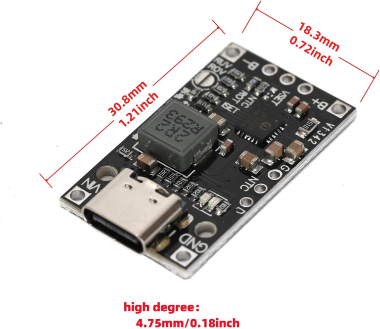 Módulo Cargador USB-C para Baterías 2S 8.4V con Balanceo – Li-ion y LiPo - vista 3