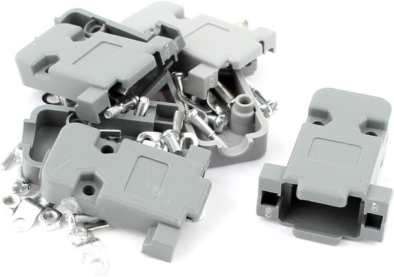 Carcasa Plástica para Conector DB9 RS232 con Tornillos - vista 2