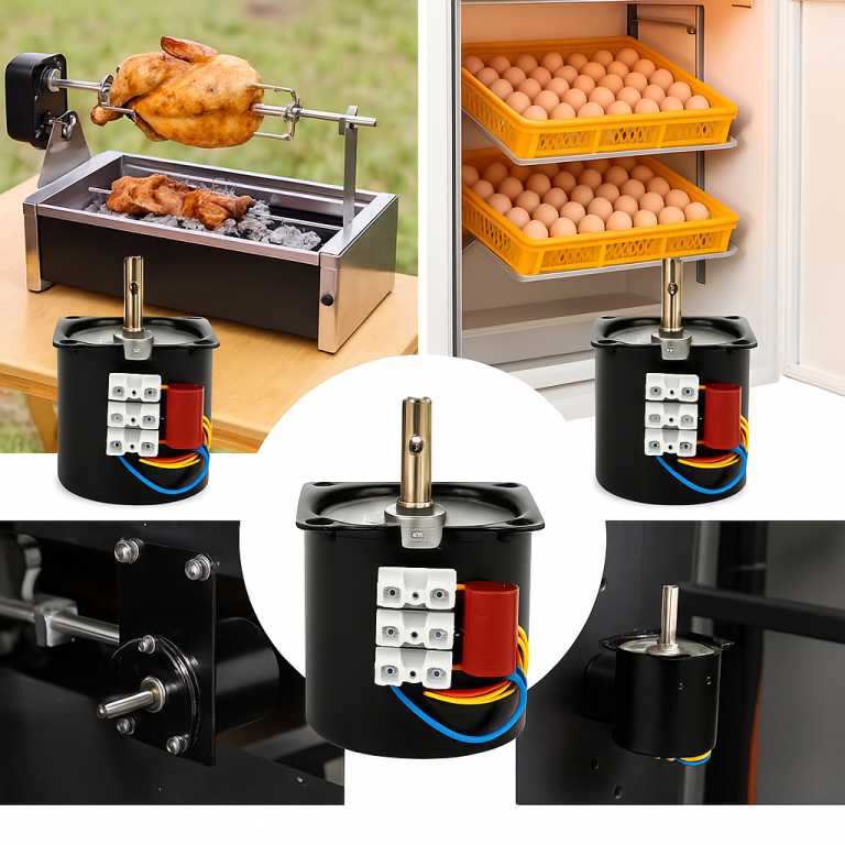 Motor Síncrono 60KTYZ 220V 2.5 RPM – Motorreductor para Volteo de Incubadoras, Parrillas Giratorias y Mecanismos Lentos - vista 2