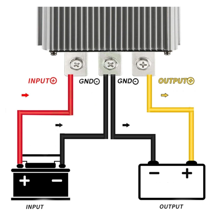 Conversor Reductor 24V a 12V 60A (720W) – Convertidor DC-DC para Camiones, Buses, Audio y Sistemas Solares 23 Conversor Reductor 24V a 12V 60A (720W) – Convertidor DC-DC para Camiones, Buses, Audio y Sistemas Solares - vista 3