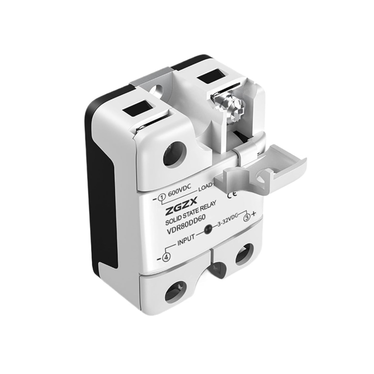 Relé de Estado Sólido DC 600V 80A – SSR Industrial con Control 3-32VDC para Cargas DC - vista 3