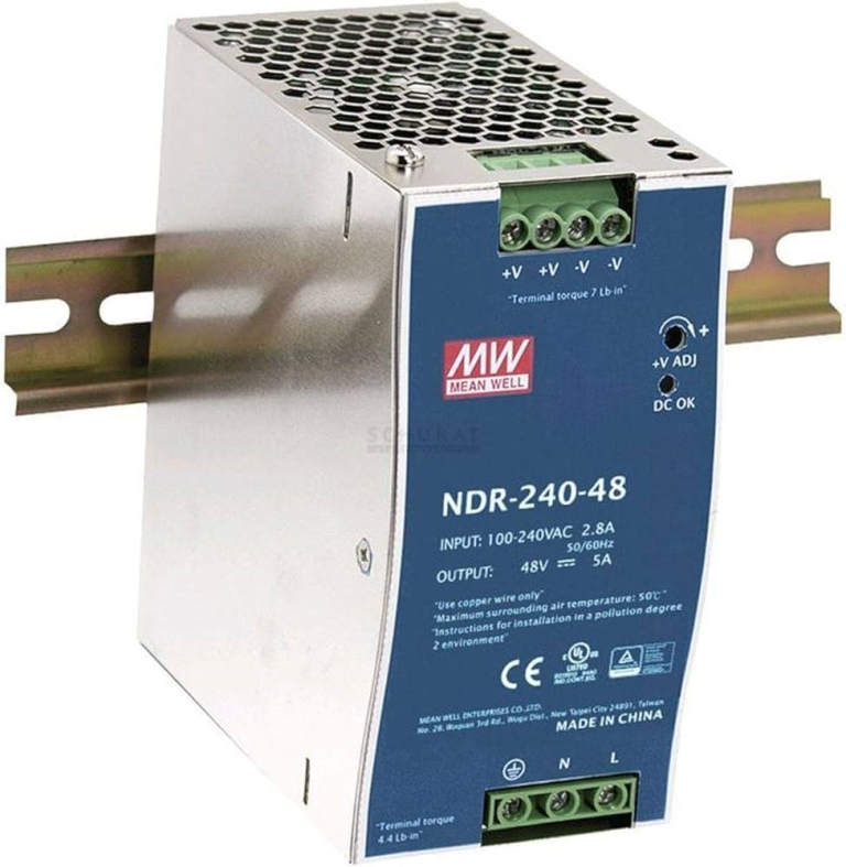 Fuente de Alimentación Riel DIN NDR-240-48 – 48V 5A 240W - vista 2