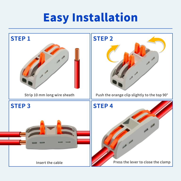 Conector Rápido de Palanca SPL-2 de 2 Vías para Cables 28 Conector Rápido de Palanca SPL-2 de 2 Vías para Cables - vista 3
