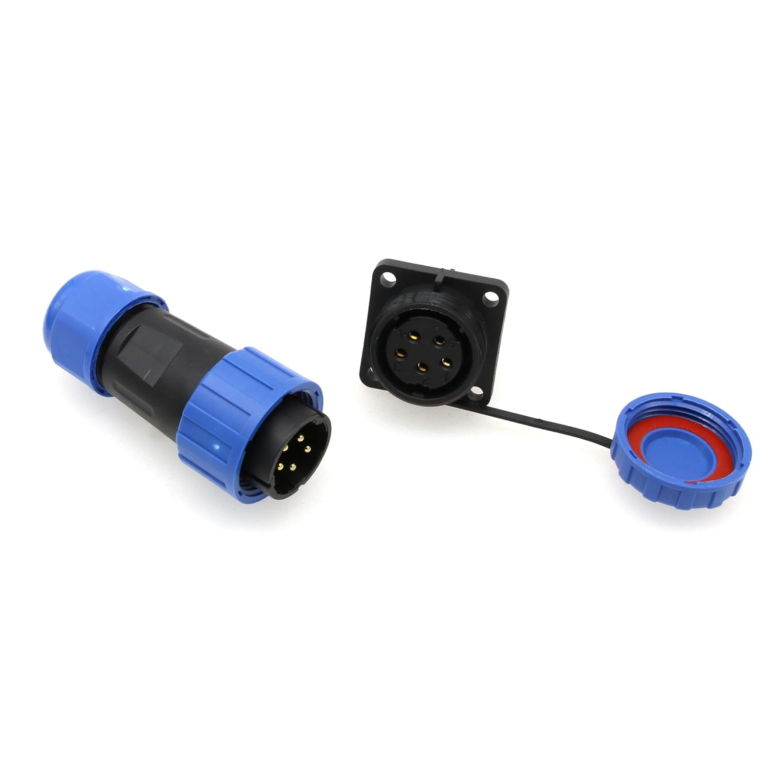 Conector de Aviación Impermeable LD20 de 5 Pines 20 mm Macho y Hembra 22 Conector de Aviación Impermeable LD20 de 5 Pines 20 mm Macho y Hembra - vista 2