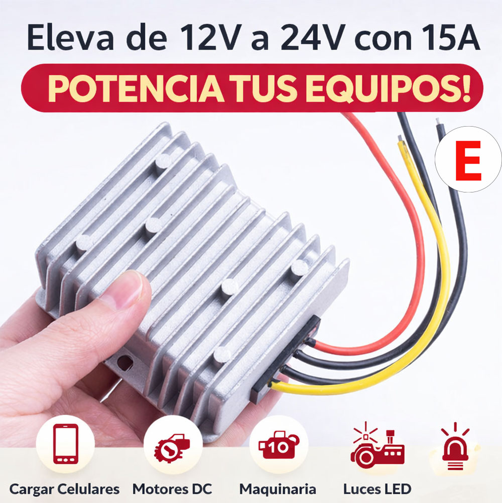 convertidor elevador 12V→24V