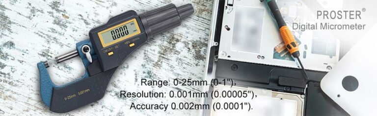 Micrómetro Digital 0–25 mm con Pantalla LCD – Resolución 0.001 mm / 0.0001" para Taller y Laboratorio 28 Micrómetro Digital 0–25 mm con Pantalla LCD – Resolución 0.001 mm / 0.0001" para Taller y Laboratorio - vista 3