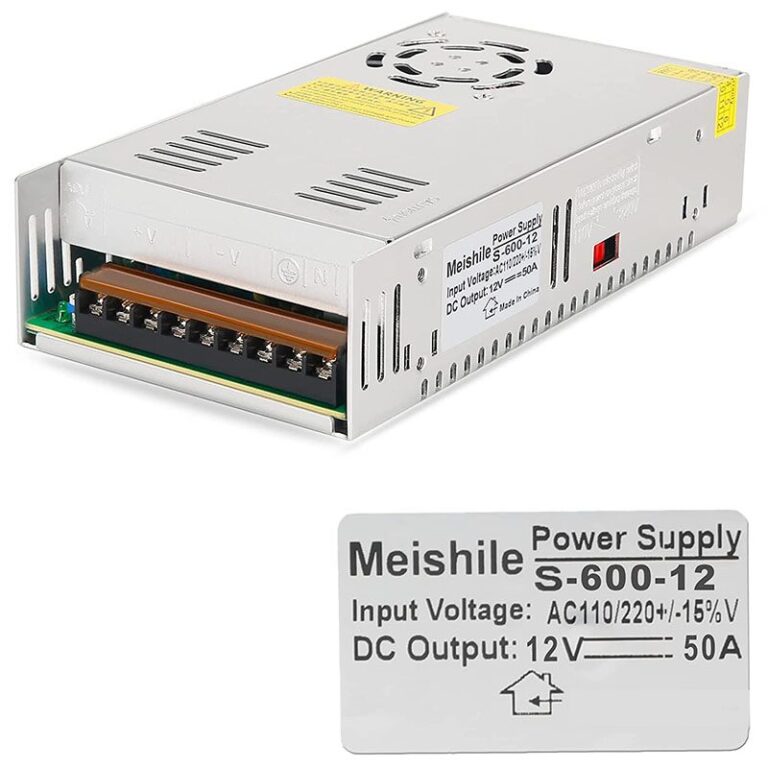 Fuente de Poder 12V 50A 600W con Ventilador – Fuente Conmutada Metálica para Tiras LED, CCTV, Talleres y Automatización - vista 2