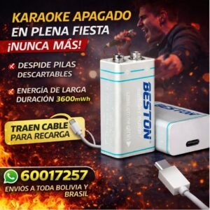 Batería recargable 9V