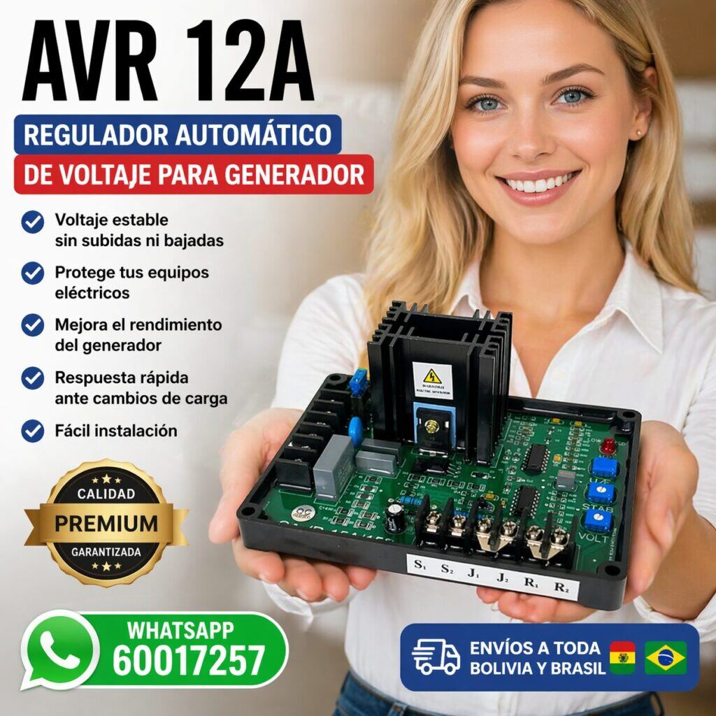 Regulador Automático de Voltaje AVR 12A para Generador 11 Regulador Automático de Voltaje AVR 12A para Generador
