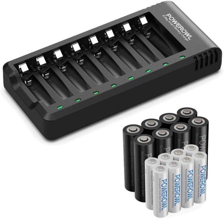 Cargador USB de 8 Pilas AA/AAA Recargables NiMH con Indicadores LED - vista 2