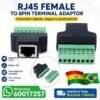 Adaptador de terminal RJ45 Hembra a 8 pines.