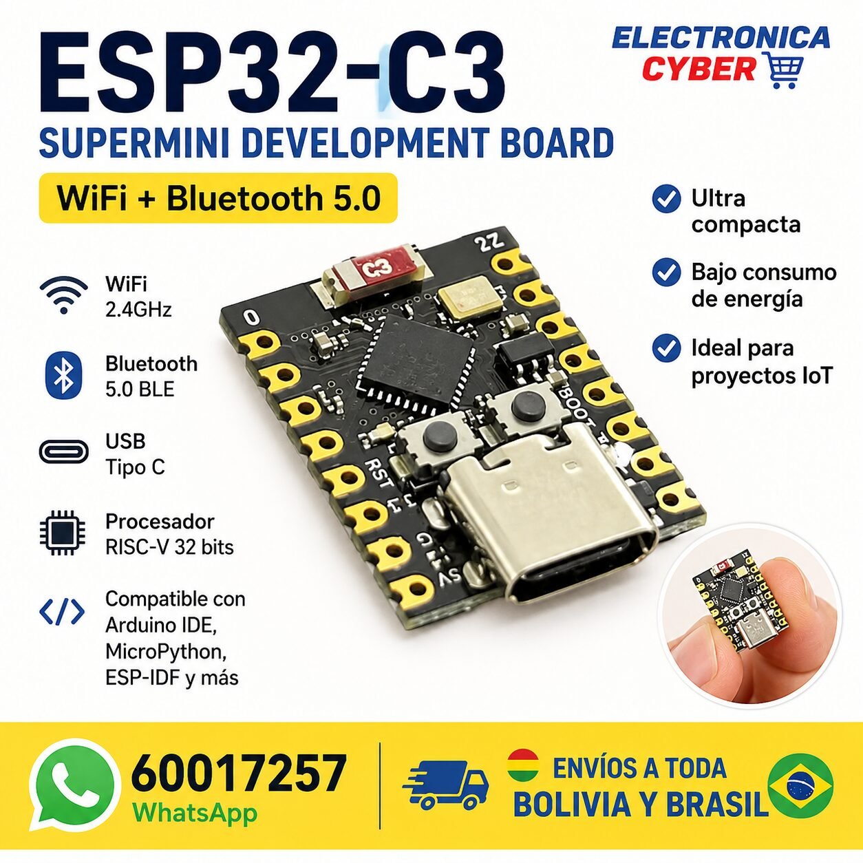 Placa de desarrollo ESP32