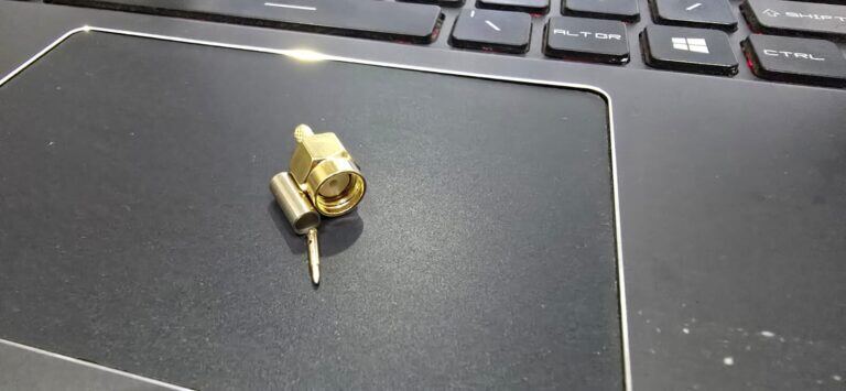 Conector SMA Macho Recto de Crimpar para Cable RG316 y RG174 – Conector RF 50 Ohm con Aislante PTFE - vista 2