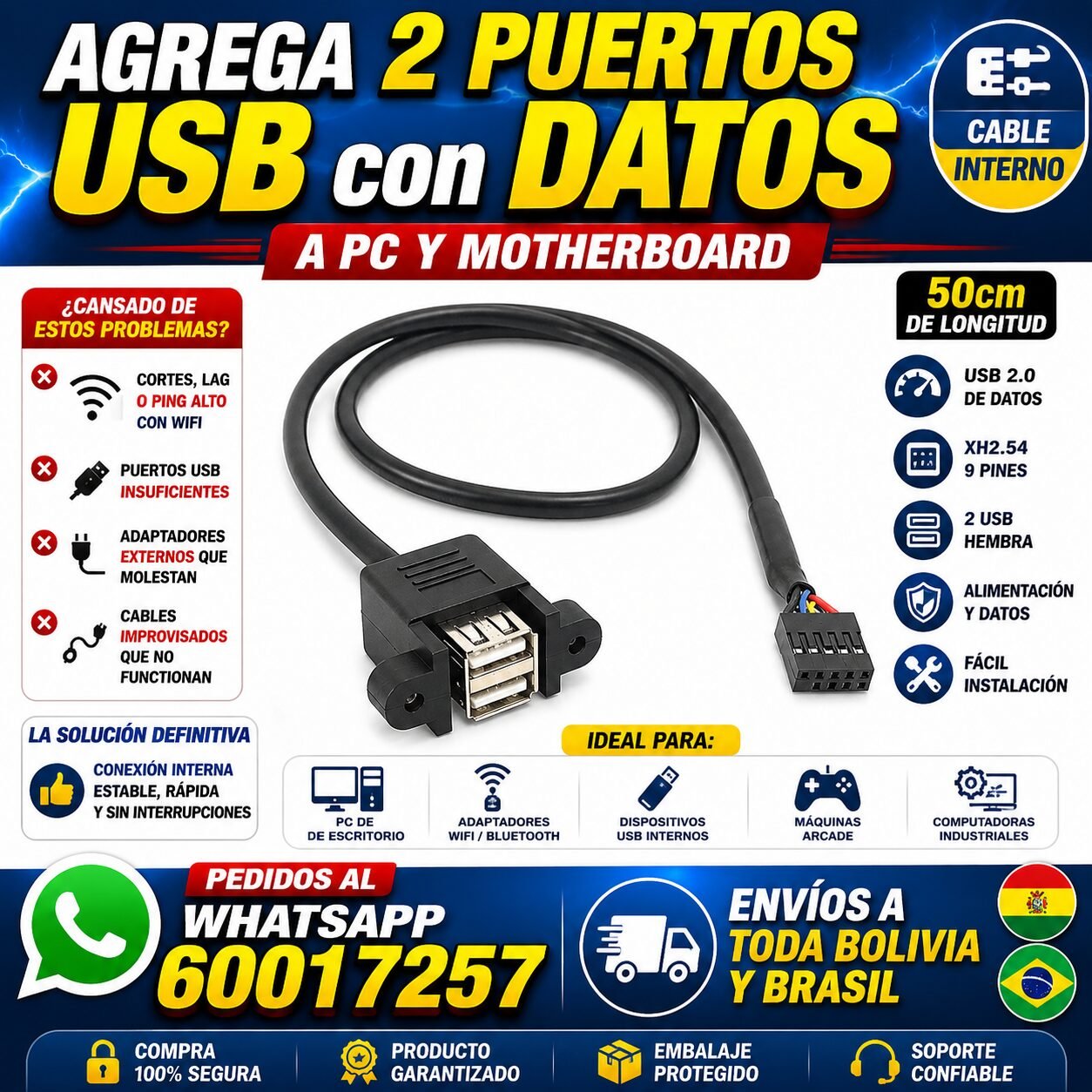 Cable Interno USB