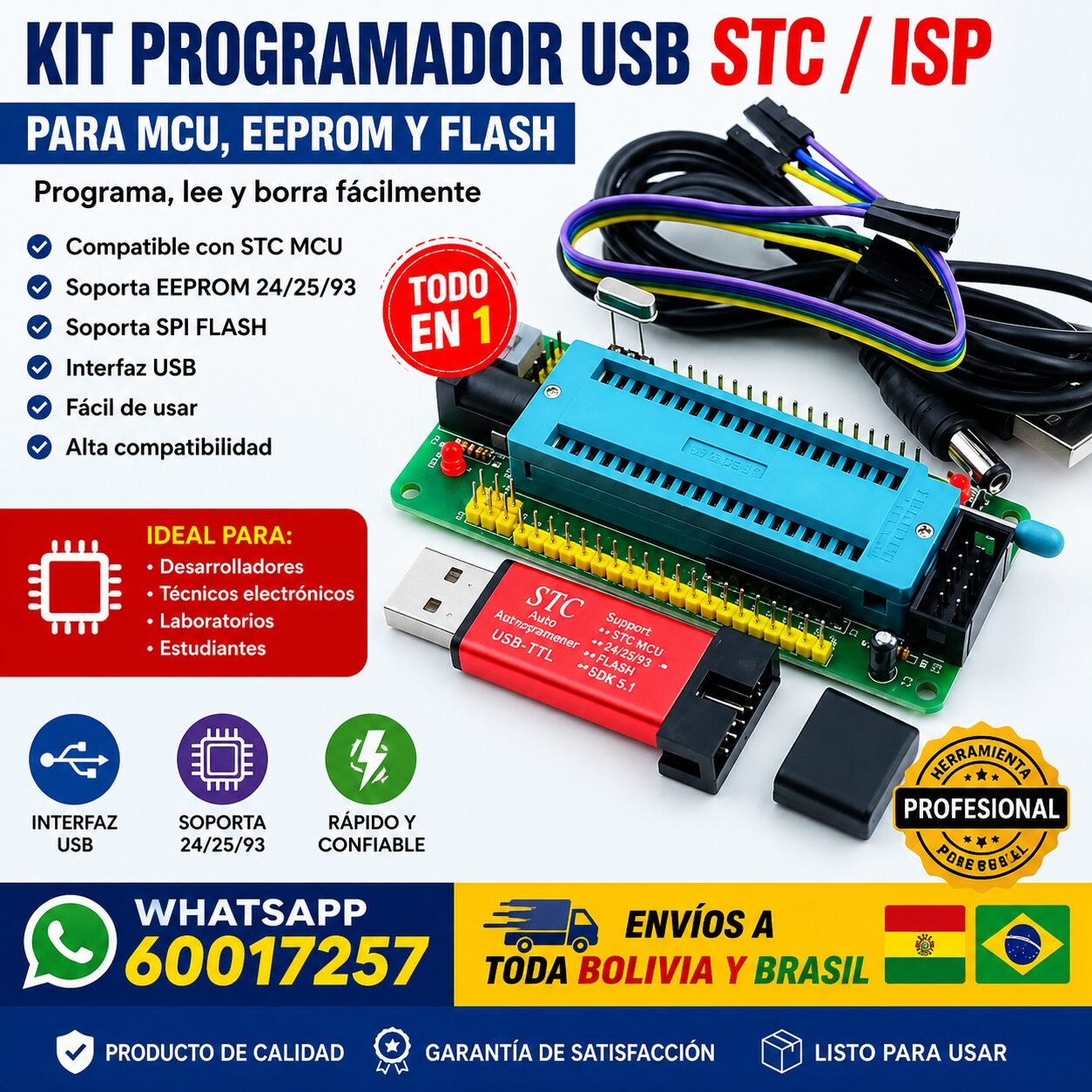 Programador USB STC ISP Downloader Programador USB STC ISP Downloader