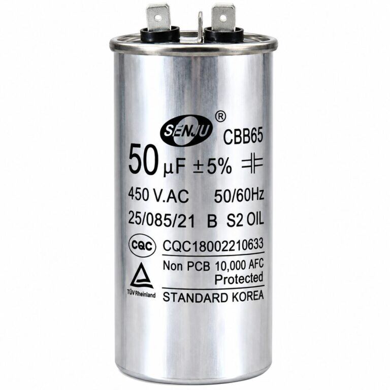 Capacitor de Marcha CBB65 50 µF 450VAC para Aire Acondicionado y Compresores - vista 2