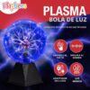 Bola de Plasma Tesla Grande de 50 cm – Lámpara de Rayos Luminosos Interactiva para Ciencia, Decoración, Bares y Cuartos Gamer - vista 5