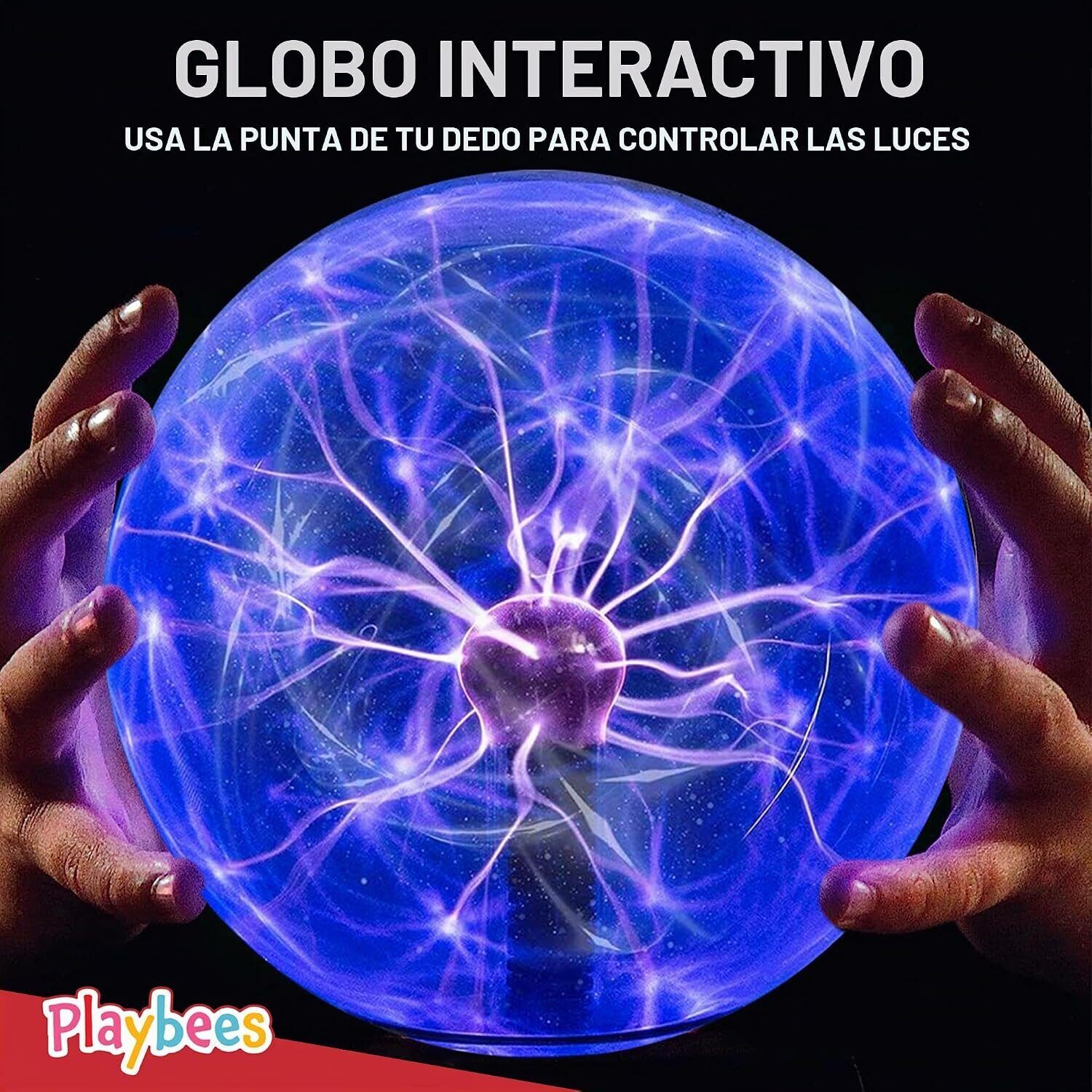 Bola de Plasma Tesla Grande de 50 cm – Lámpara de Rayos Luminosos Interactiva para Ciencia, Decoración, Bares y Cuartos Gamer - vista 7