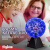 Bola de Plasma Tesla Grande de 50 cm – Lámpara de Rayos Luminosos Interactiva para Ciencia, Decoración, Bares y Cuartos Gamer - vista 8