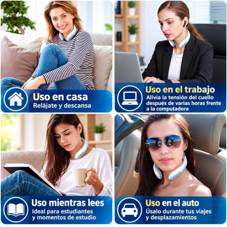 Masajeador Cervical con Calor y Pulsos – Masajeador de Cuello Portátil para Relajarte en Casa u Oficina 42 Masajeador Cervical con Calor y Pulsos – Masajeador de Cuello Portátil para Relajarte en Casa u Oficina - vista 2