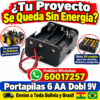 Portapilas 6 AA doble capa 3x2 con cable rojo y negro 9V Portapilas 6 AA doble capa 3x2 con cable rojo y negro 9V