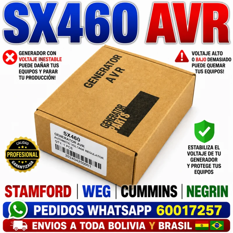 AVR SX460 regulador automático de voltaje para generador Stamford en Bolivia